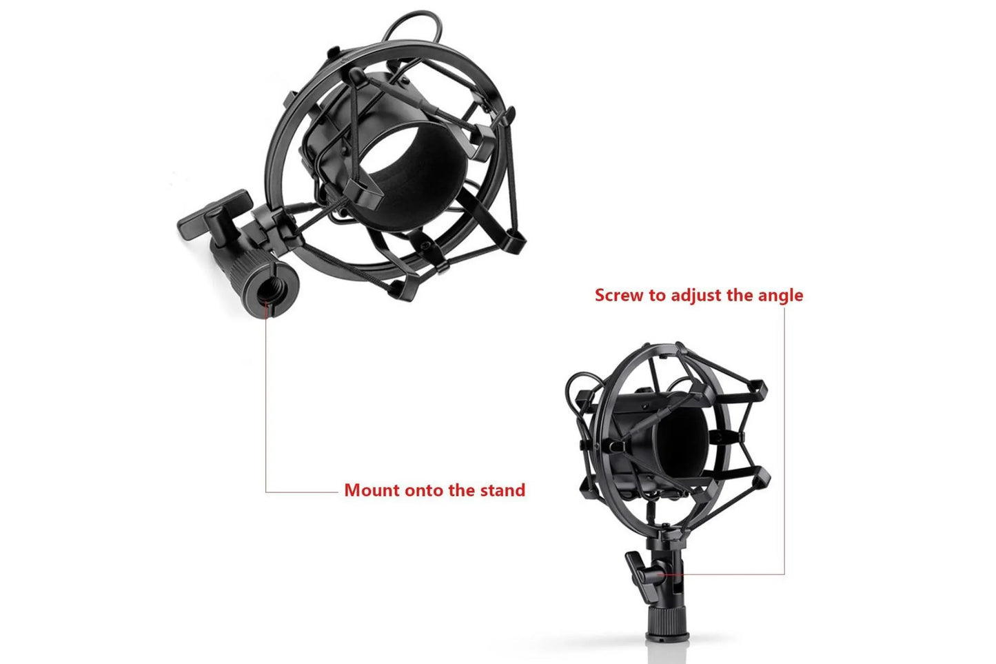 Maono Studio XLR Microphone Kit with Spring Loaded Boom Arm & Pop Filter - ProSound