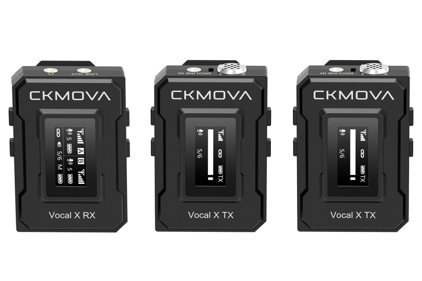 CKMOVA VOCAL X Ultra Compact 2.4GHZ Dual Channel Wireless Microphone Kit - ProSound