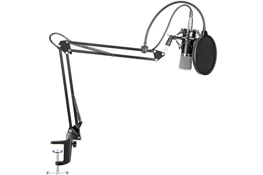 Maono Studio XLR Microphone Kit with Spring Loaded Boom Arm & Pop Filter - ProSound