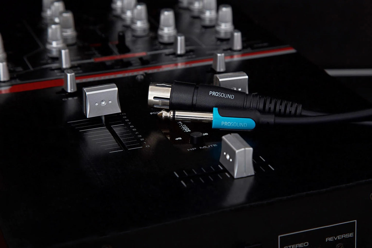 ProSound XLR Jack Female to 1/4" Mono Jack Cable - Black, 3m