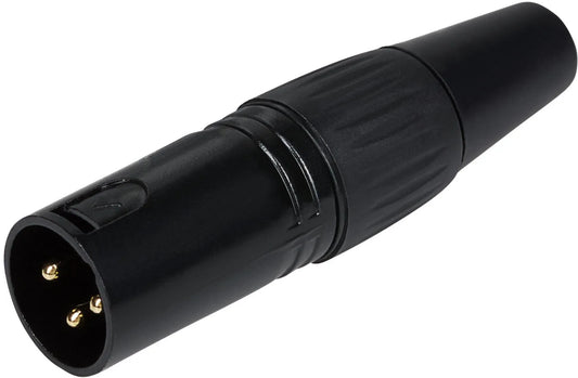 ProSound XLR Male Connector 3 Gold Plated Copper Contacts Zinc Diecast Shell - ProSound