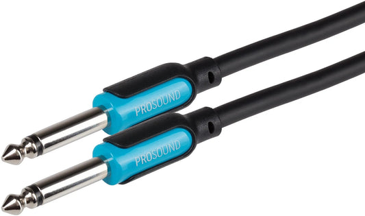 ProSound 1/4" Mono 2 Pole Jack Cable - Black, 3m