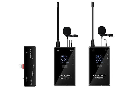 CKMOVA UM100 UHF Wireless Microphone Kit (Lightning Receiver) - ProSound