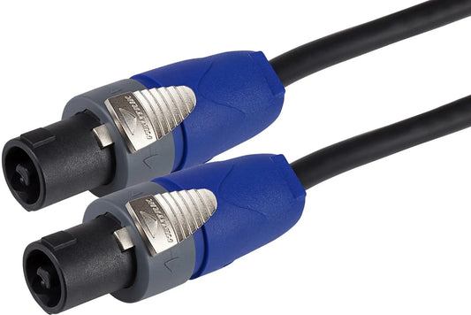 Set of 2 cables 6.35mm Jack / Speakon male 10m