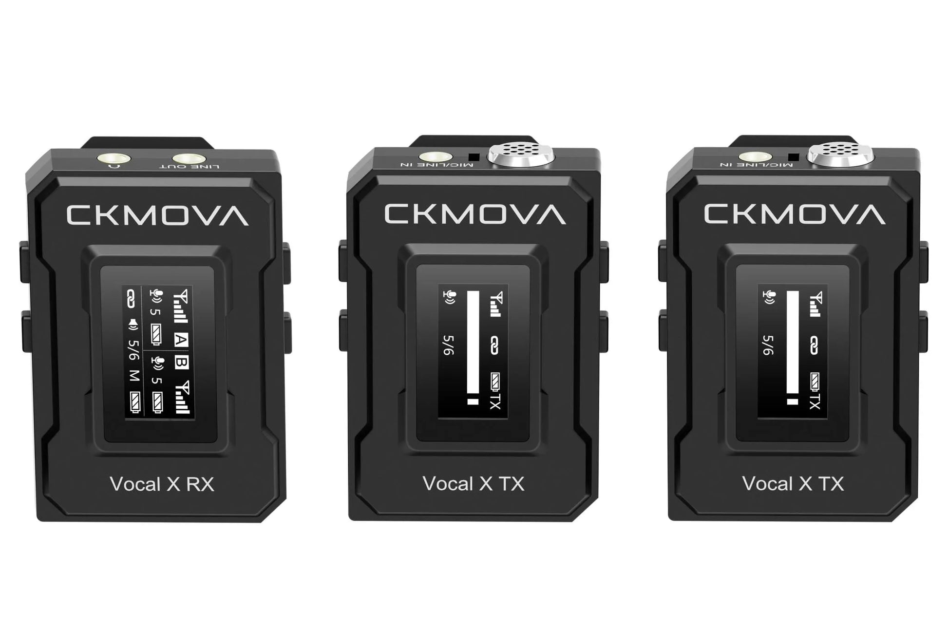 CKMOVA VOCAL X Ultra Compact 2.4GHZ Dual Channel Wireless Microphone Kit - ProSound