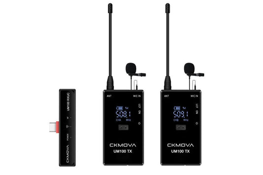 CKMOVA UM100 UHF Wireless Microphone Kit (USB-C Receiver) - ProSound