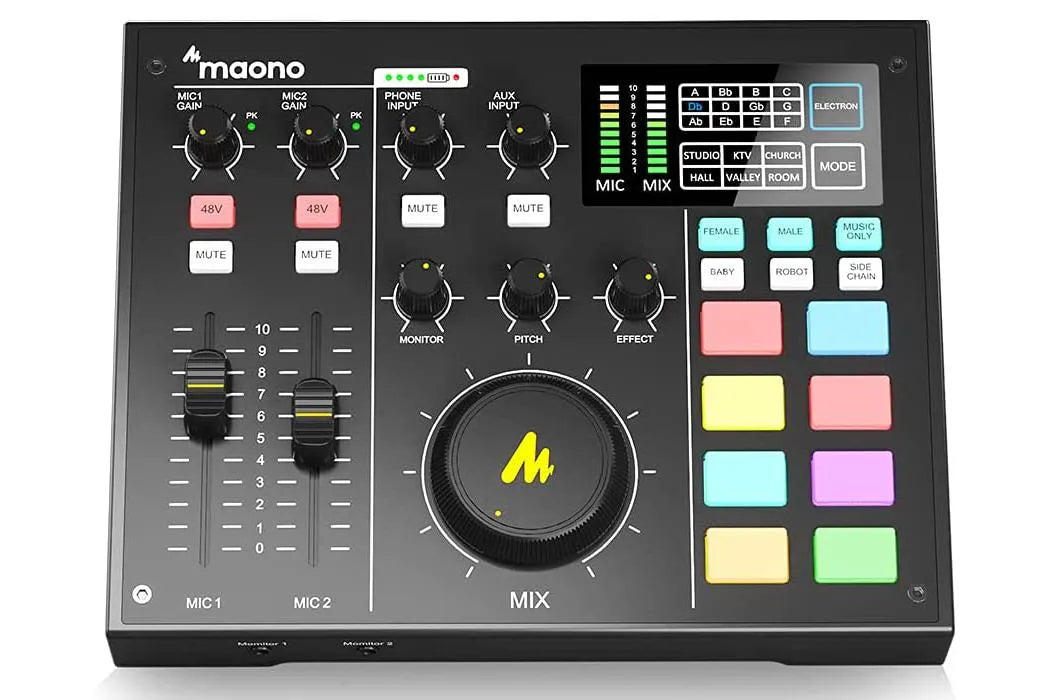 Maono MAONOCASTER AU-AM100 Portable All-In-One Podcast Production Studio - ProSound