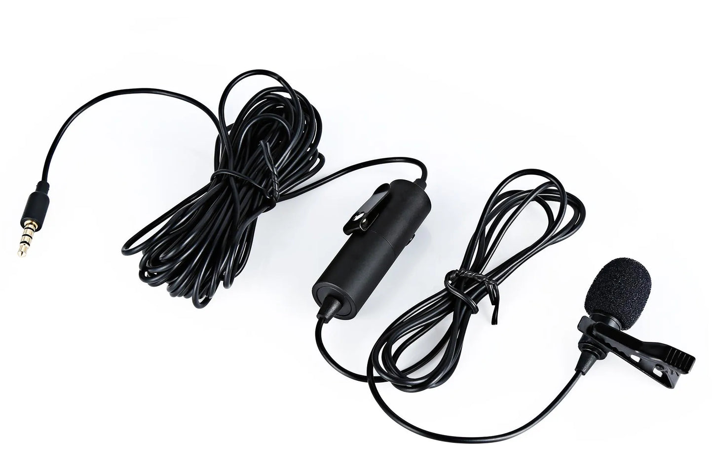 ProSound Lavalier Lapel Omnidirectional 3.5mm 4 Pole Jack Microphone with 0.25" Adapter