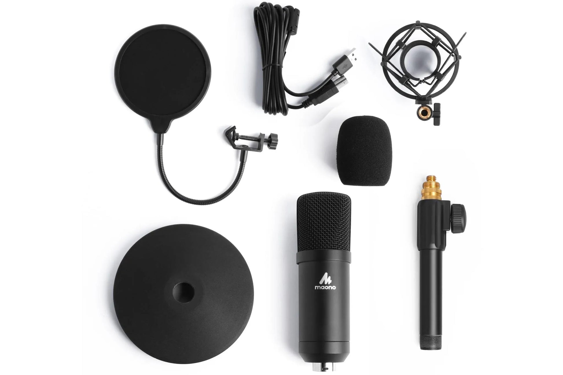 Maono Studio Table Top Microphone Kit with Pop Filter & Flight Case - ProSound