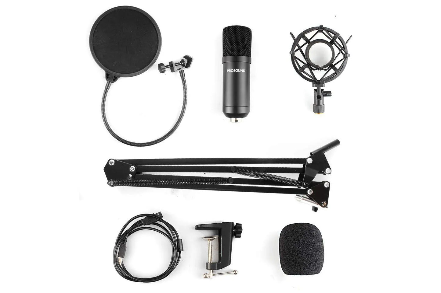 ProSound Studio Spring Loaded Boom Arm Microphone Kit - ProSound