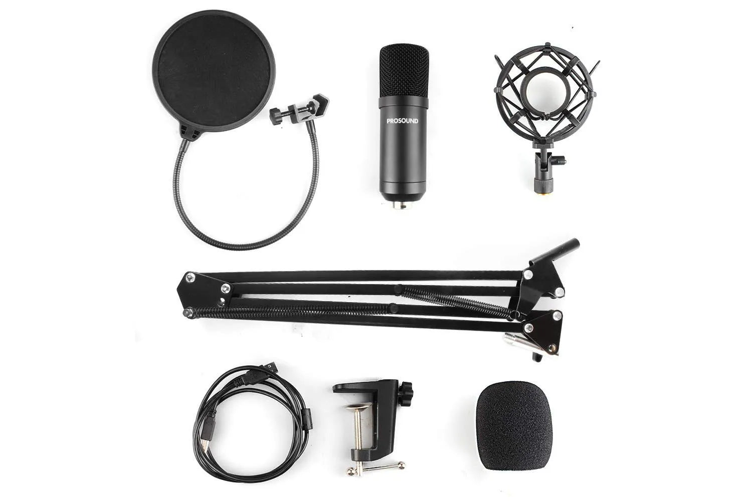 ProSound Studio Spring Loaded Boom Arm Microphone Kit