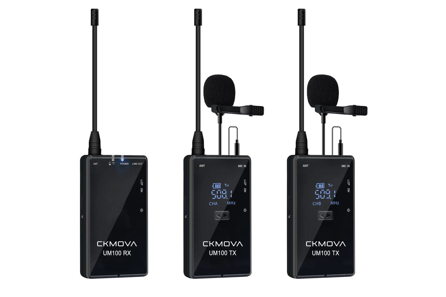 CKMOVA UM100 UHF Wireless Microphone Kit (3.5mm Receiver) - ProSound