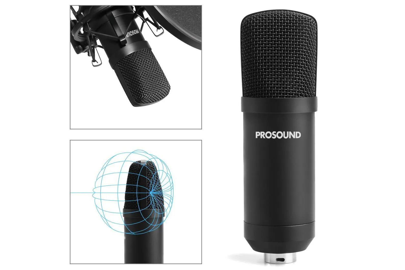 ProSound Studio Spring Loaded Boom Arm Microphone Kit